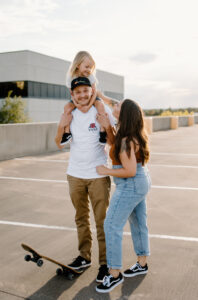 rooftop family photography in Austin, Texas