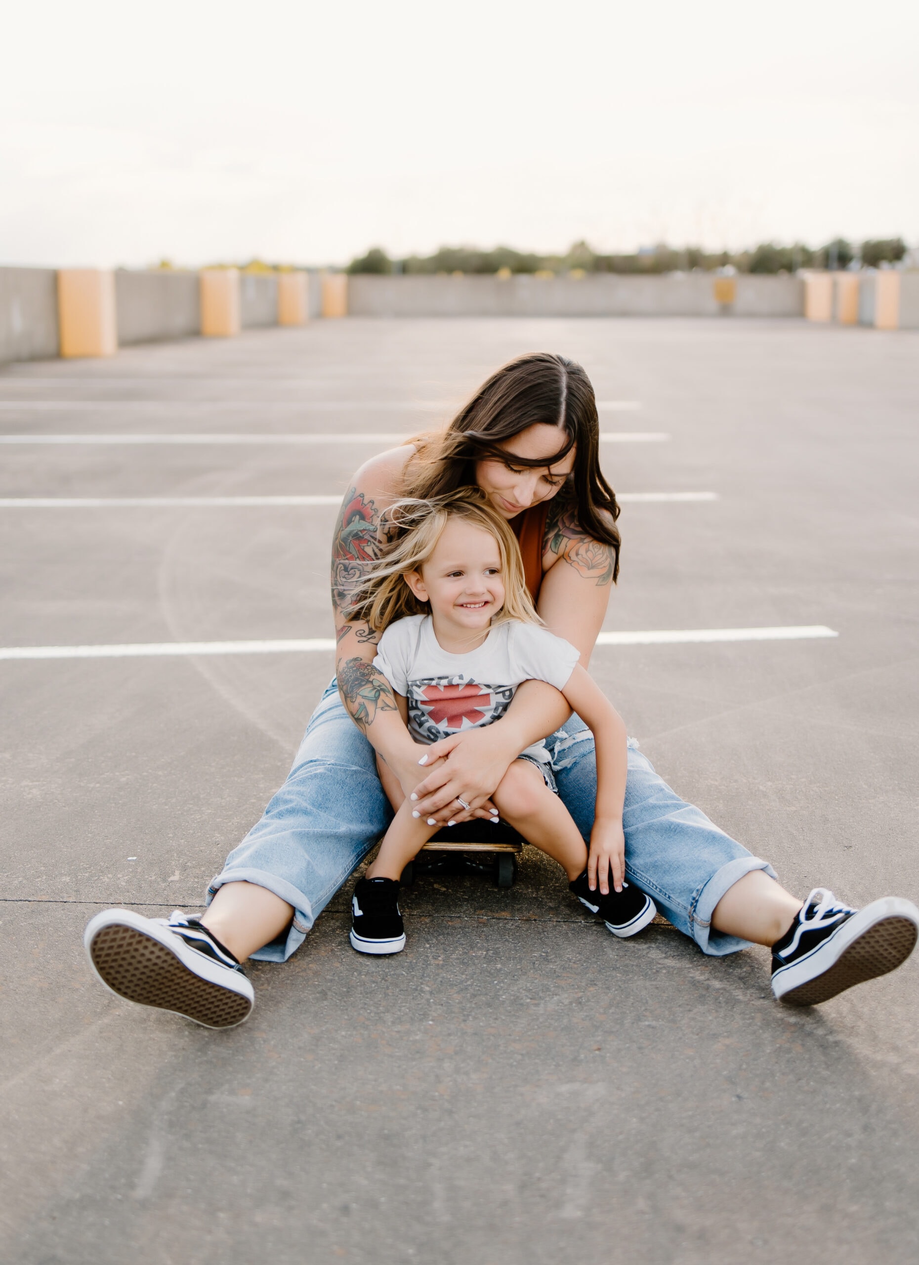 rooftop family photography in Austin, Texas