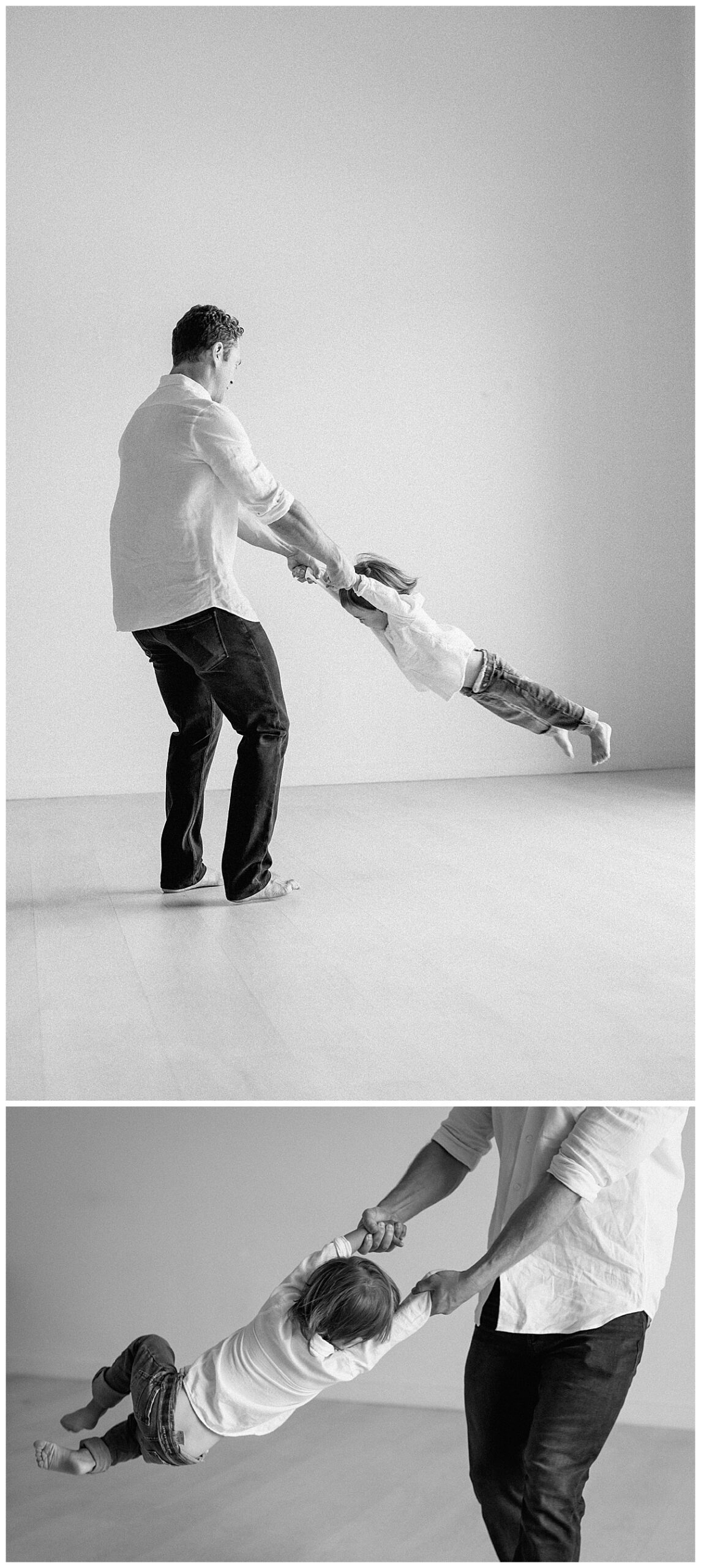 Dad plays with son for Austin Motherhood Photographer