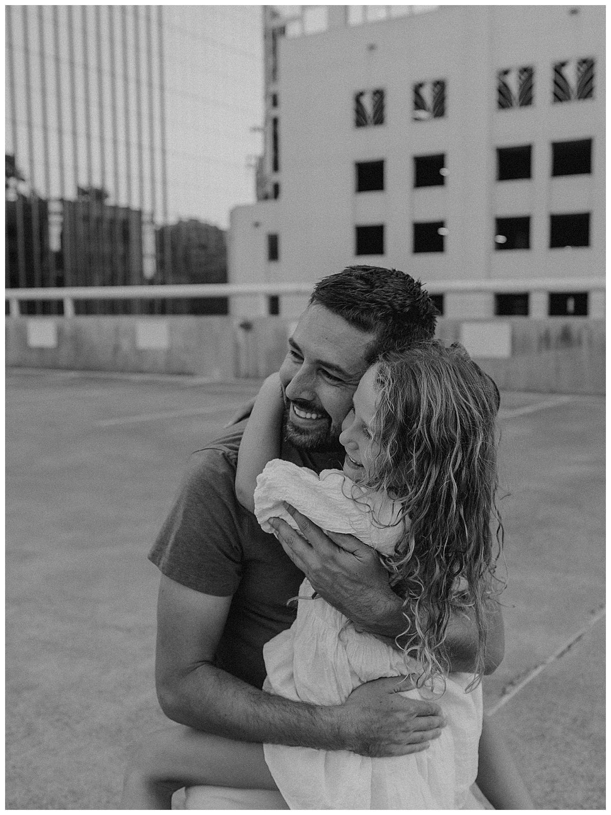 Dad and daughter share a hug for Our Adventuring Souls Photography