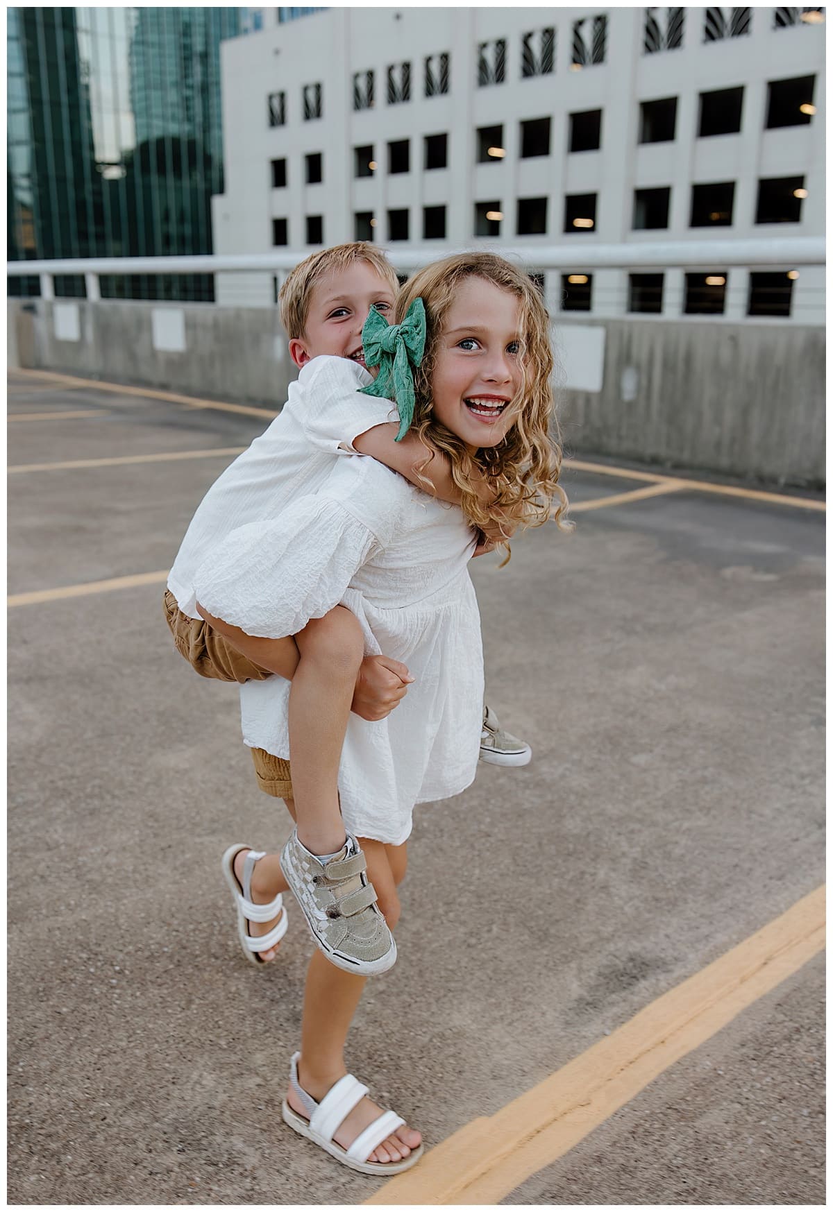 Siblings smile together for Our Adventuring Souls Photography