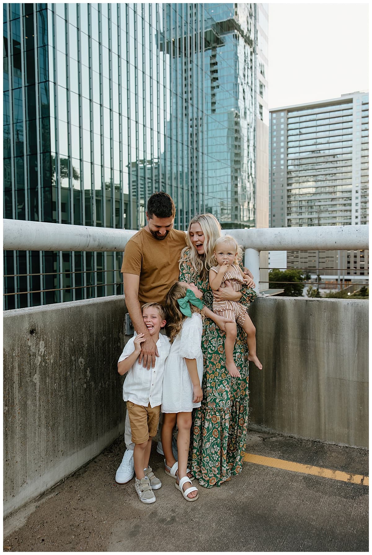 Parents hold kids close for Our Adventuring Souls Photography