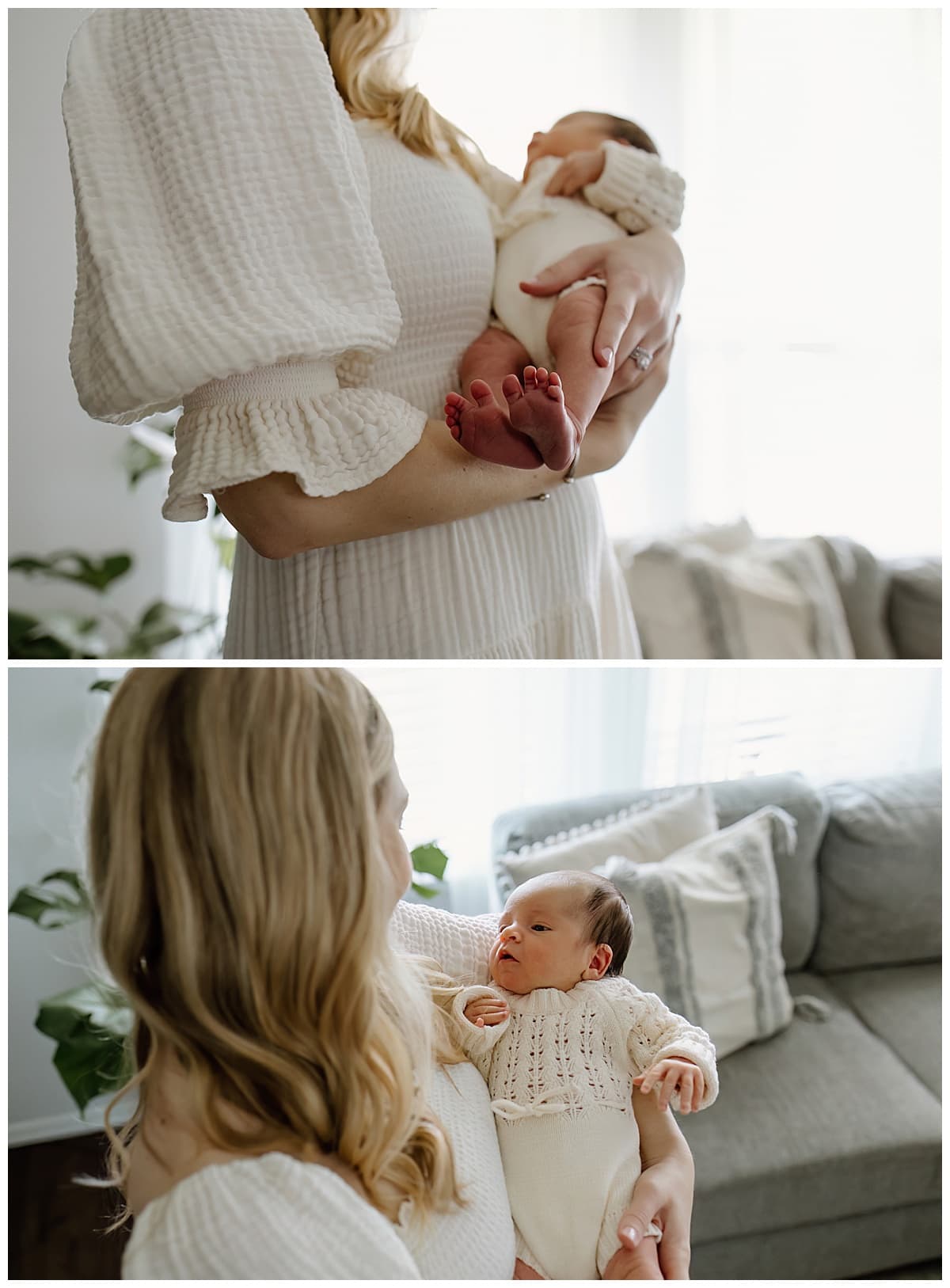 Mom and baby cuddle in close together for Our Adventuring Souls Photography