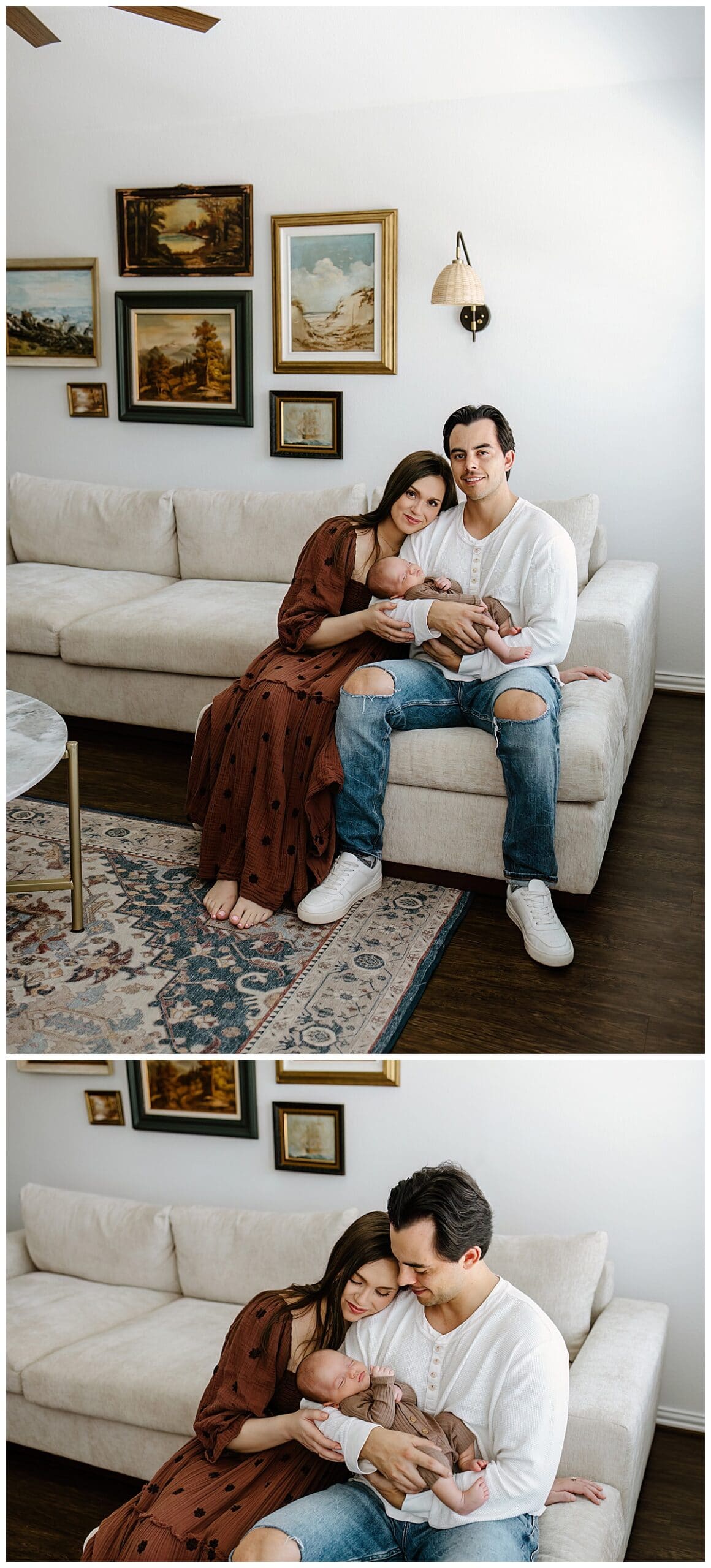 Parents hold baby close for Our Adventuring Souls Photography