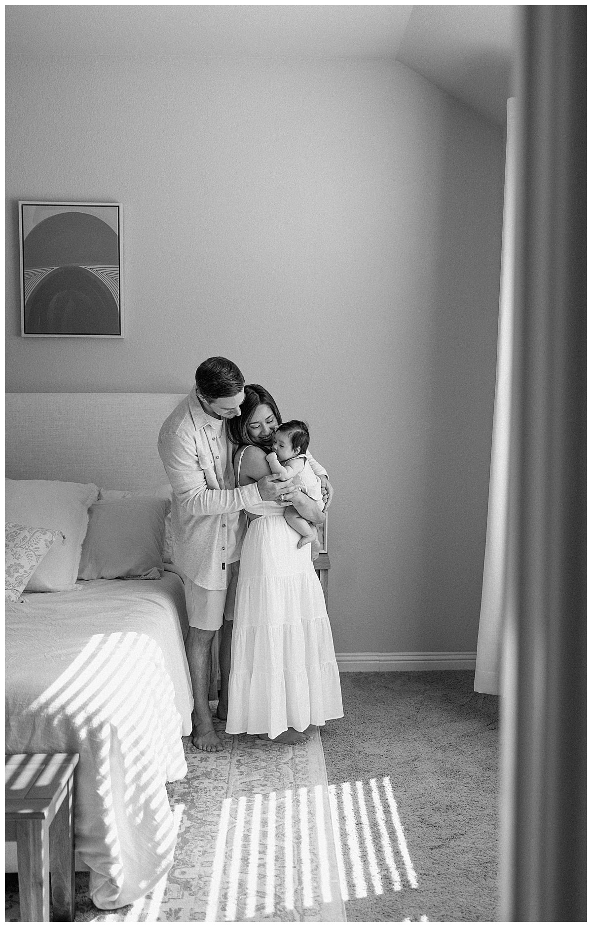 Mom and dad cuddle baby girl for Our Adventuring Souls Photography