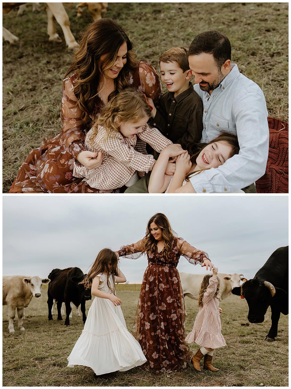 Parents dance and sit with their kids for Our Adventuring Souls Photography